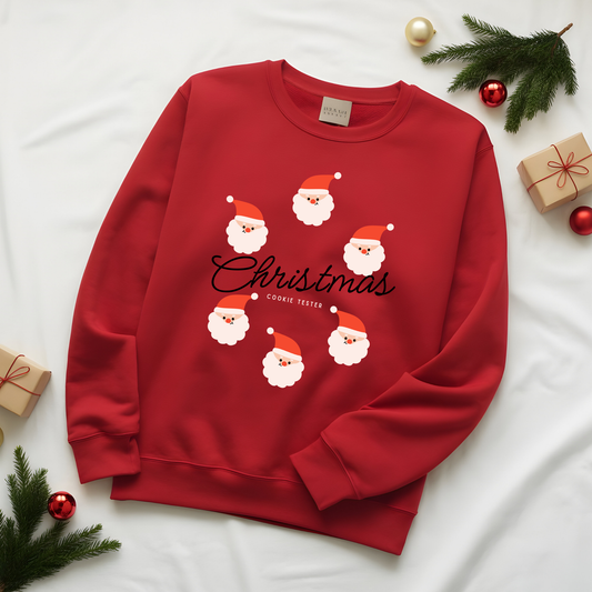 Christmas Cookie "TESTER" Sweatshirt - Santa Claus