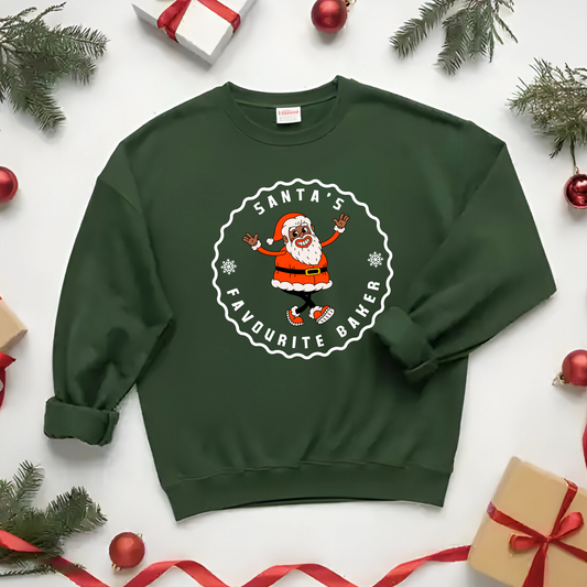 "Santa's favourite baker" Christmas Sweatshirt