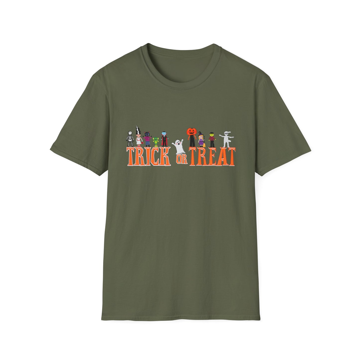 Halloween Trick or Treat Unisex T-Shirt, Spooky Shirt for Kids & Adults, Funny Halloween Tee, Costume Party Wear, Fall Festivities
