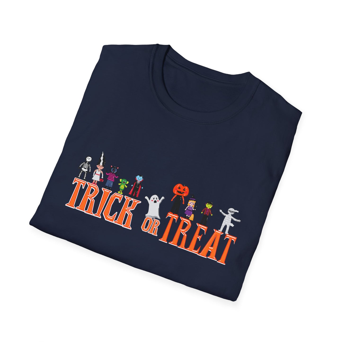 Halloween Trick or Treat Unisex T-Shirt, Spooky Shirt for Kids & Adults, Funny Halloween Tee, Costume Party Wear, Fall Festivities