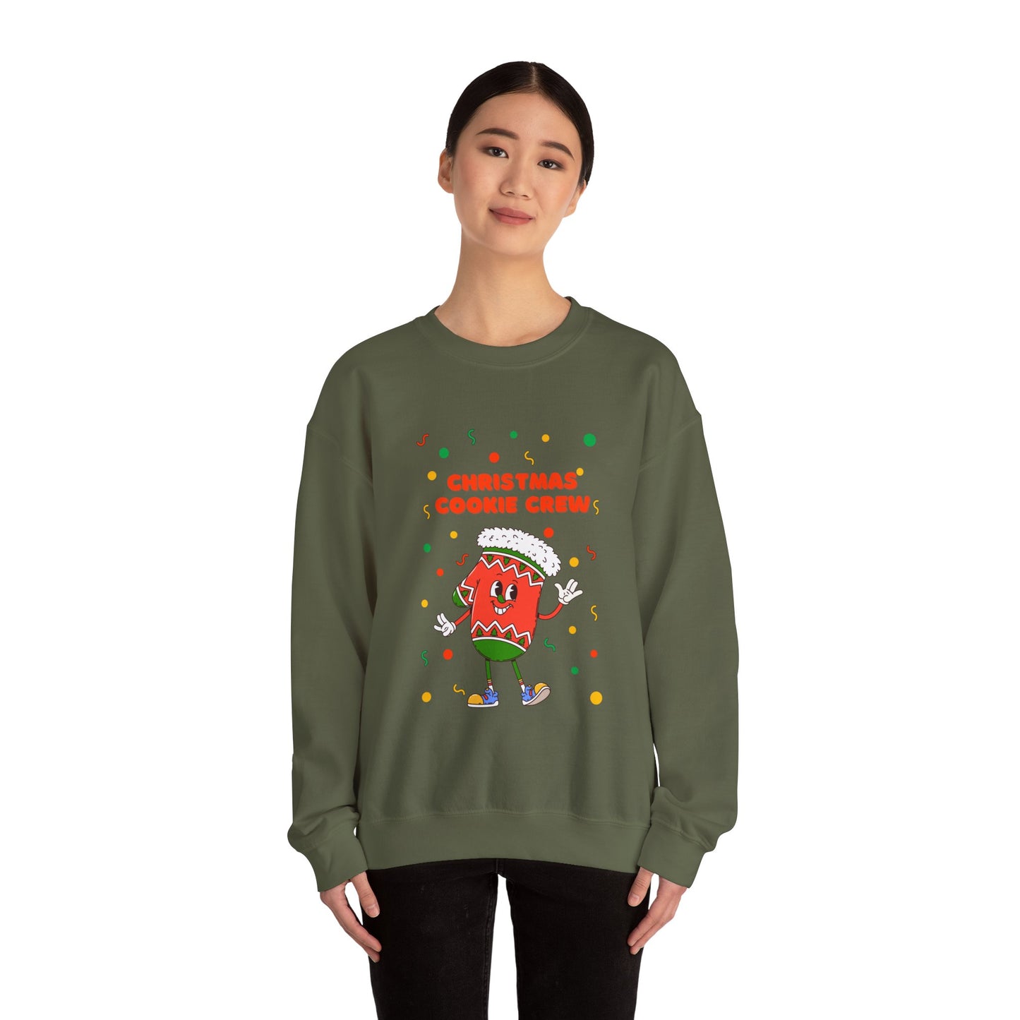 Copy of Christmas Cookie Crew Sweatshirt, Holiday Fashion, Festive Apparel, Cozy Crew, Gift for Bakers, Winter Wear