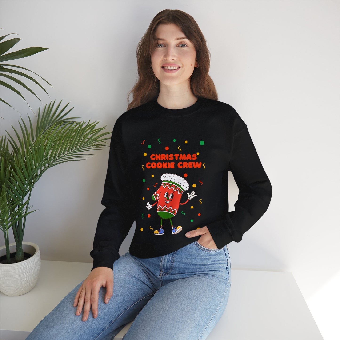 Copy of Christmas Cookie Crew Sweatshirt, Holiday Fashion, Festive Apparel, Cozy Crew, Gift for Bakers, Winter Wear