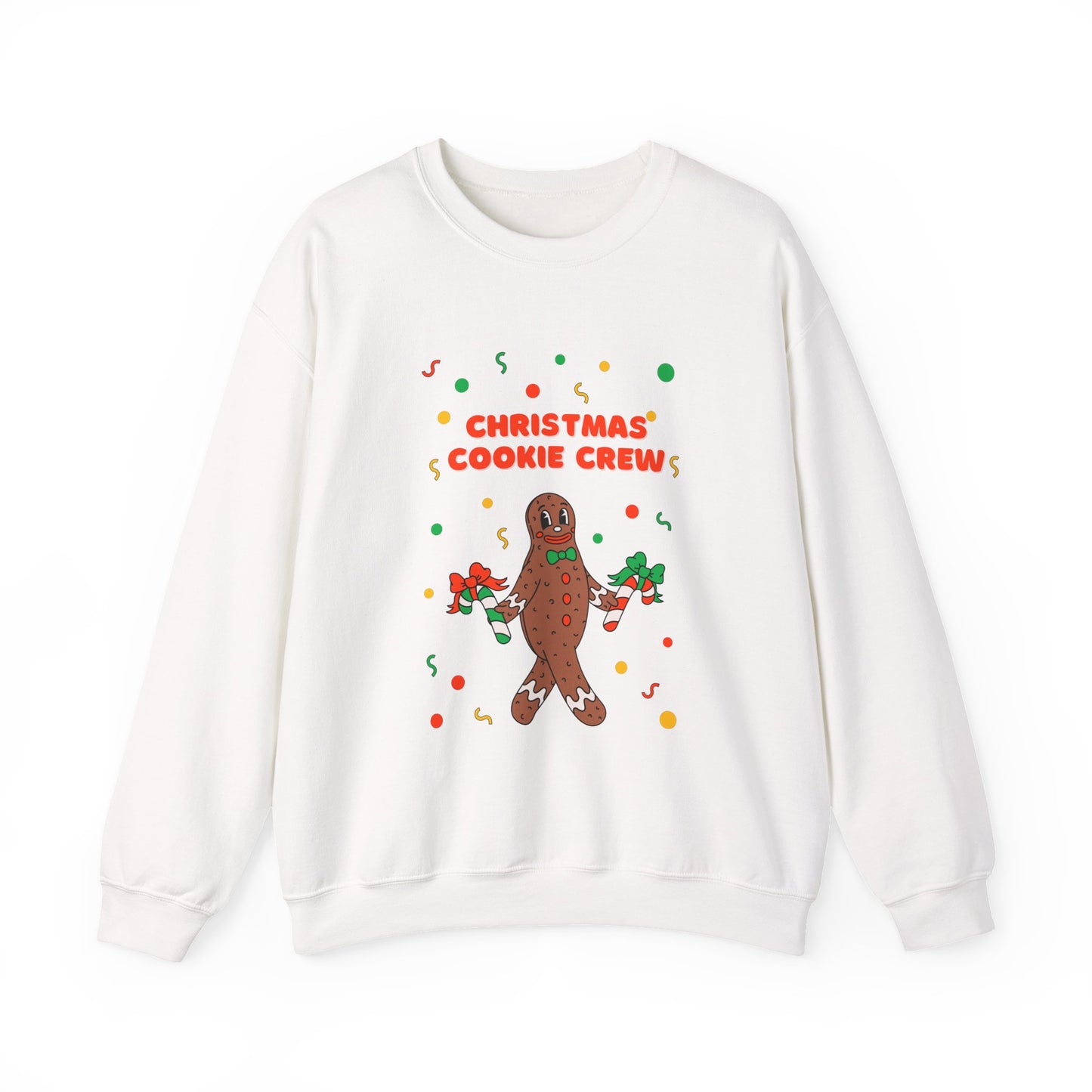 Christmas Cookie Crew Sweatshirt, Holiday Fashion, Festive Apparel, Cozy Crew, Gift for Bakers, Winter Wear