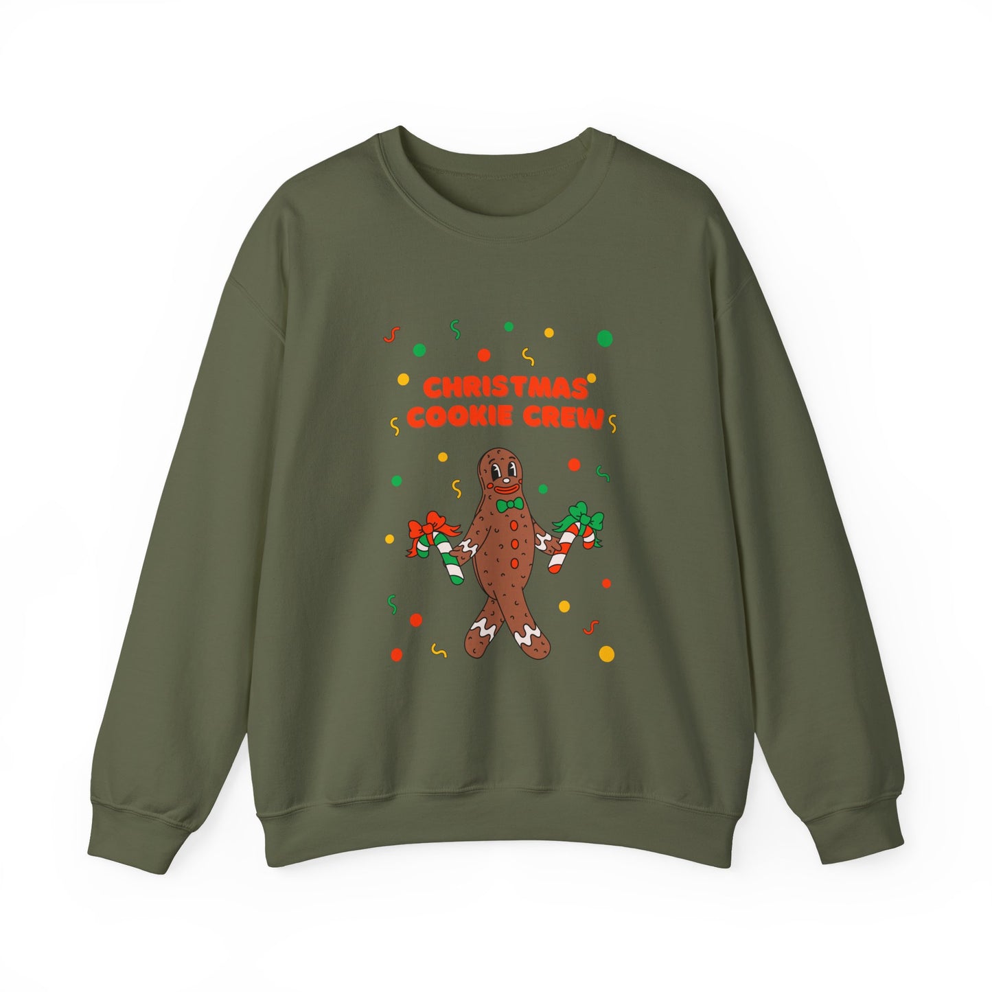 Christmas Cookie Crew Sweatshirt, Holiday Fashion, Festive Apparel, Cozy Crew, Gift for Bakers, Winter Wear