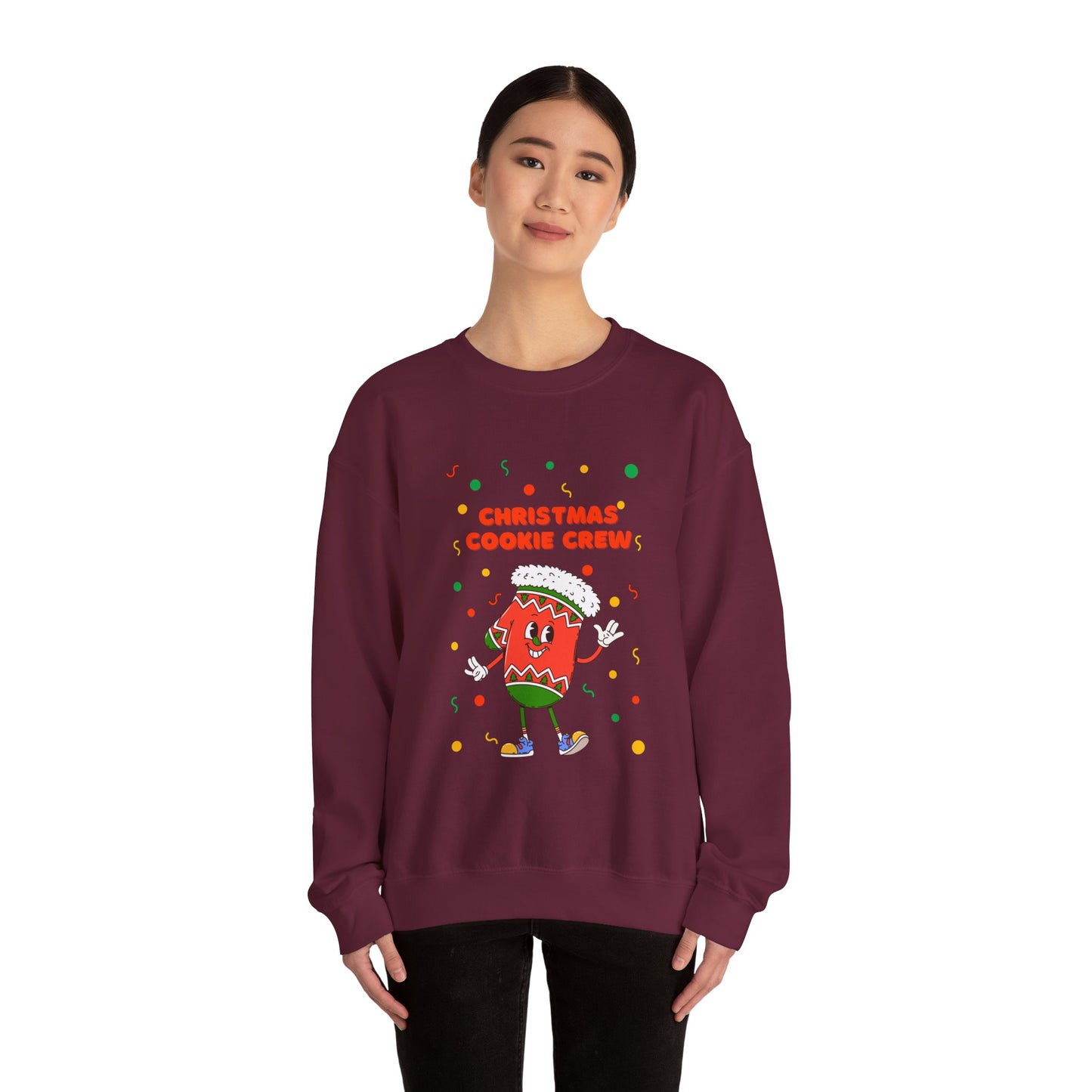 Copy of Christmas Cookie Crew Sweatshirt, Holiday Fashion, Festive Apparel, Cozy Crew, Gift for Bakers, Winter Wear