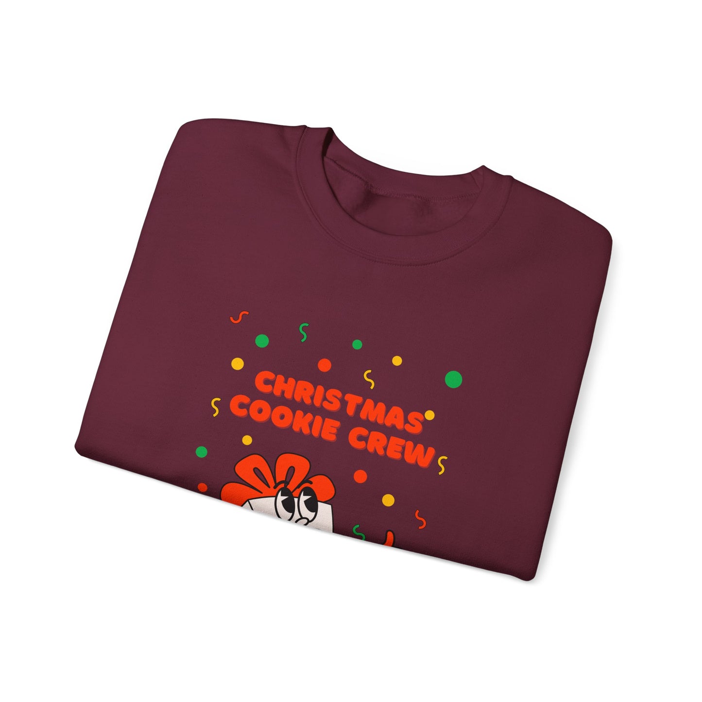Christmas Cookie Crew Sweatshirt, Holiday Fashion, Festive Apparel, Cozy Crew, Gift for Bakers, Winter Wear