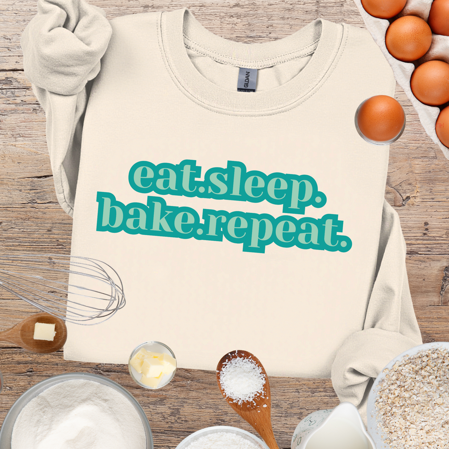 Eat Sleep Bake Repeat Sweatshirt