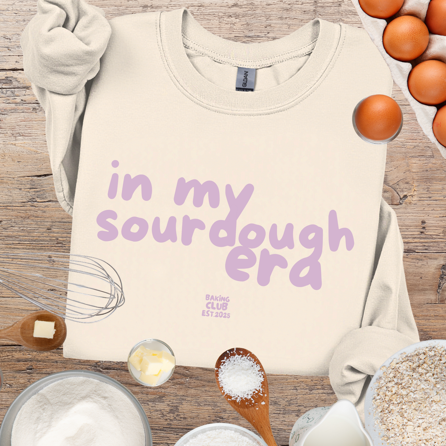 "In My Sourdough Era" sweatshirt