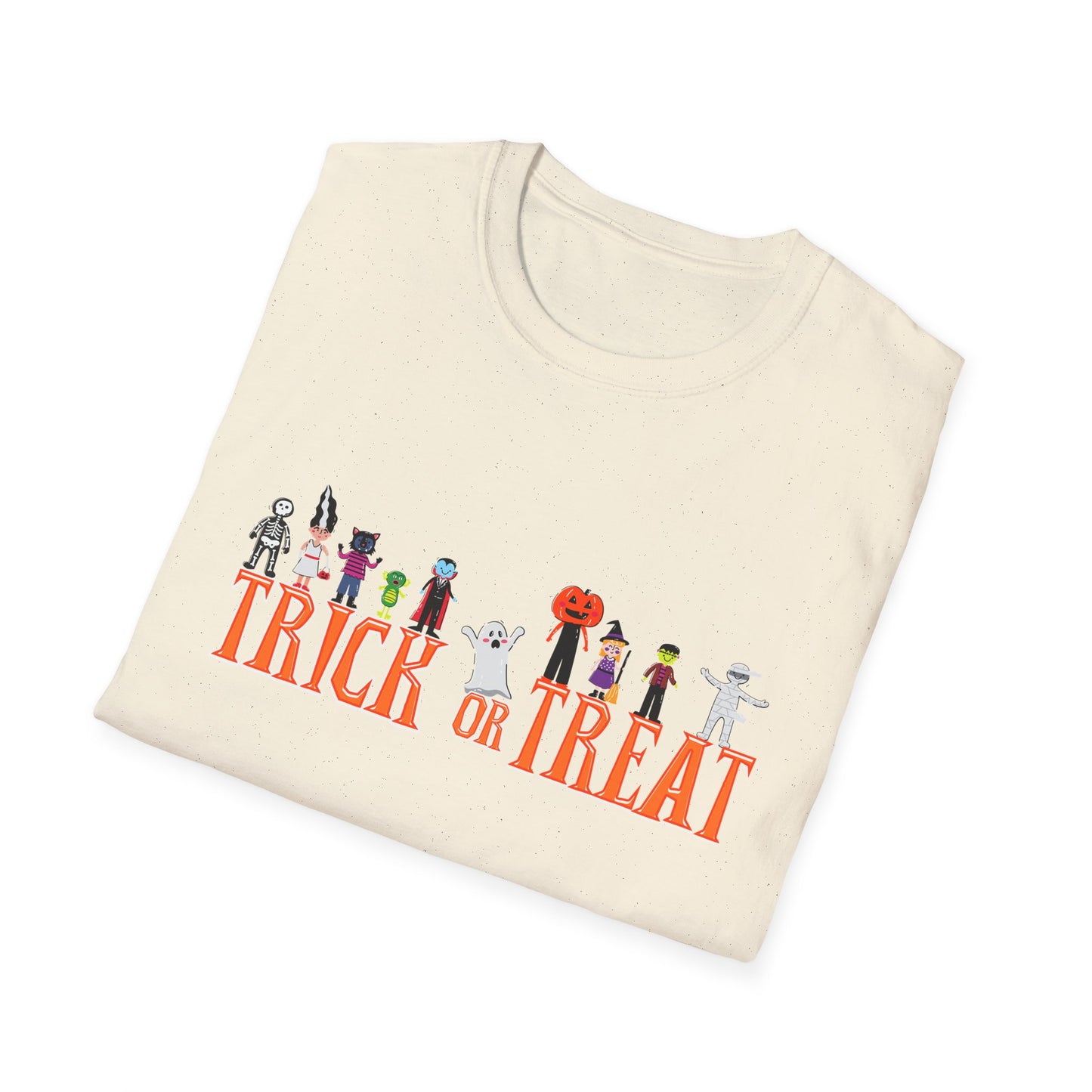 Halloween Trick or Treat Unisex T-Shirt, Spooky Shirt for Kids & Adults, Funny Halloween Tee, Costume Party Wear, Fall Festivities
