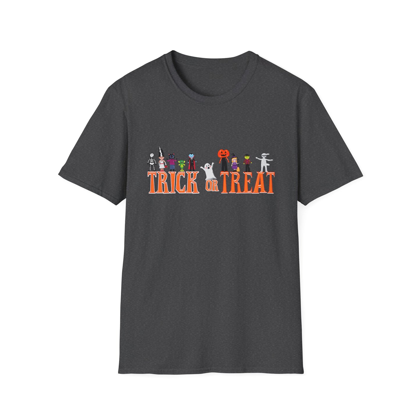 Halloween Trick or Treat Unisex T-Shirt, Spooky Shirt for Kids & Adults, Funny Halloween Tee, Costume Party Wear, Fall Festivities