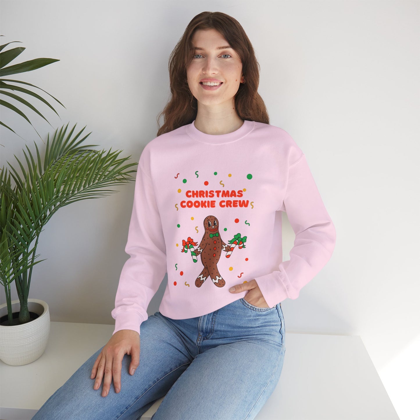 Christmas Cookie Crew Sweatshirt, Holiday Fashion, Festive Apparel, Cozy Crew, Gift for Bakers, Winter Wear