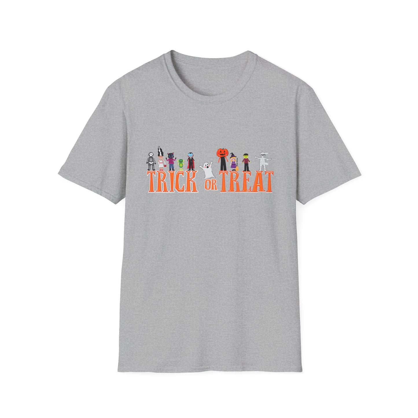 Halloween Trick or Treat Unisex T-Shirt, Spooky Shirt for Kids & Adults, Funny Halloween Tee, Costume Party Wear, Fall Festivities