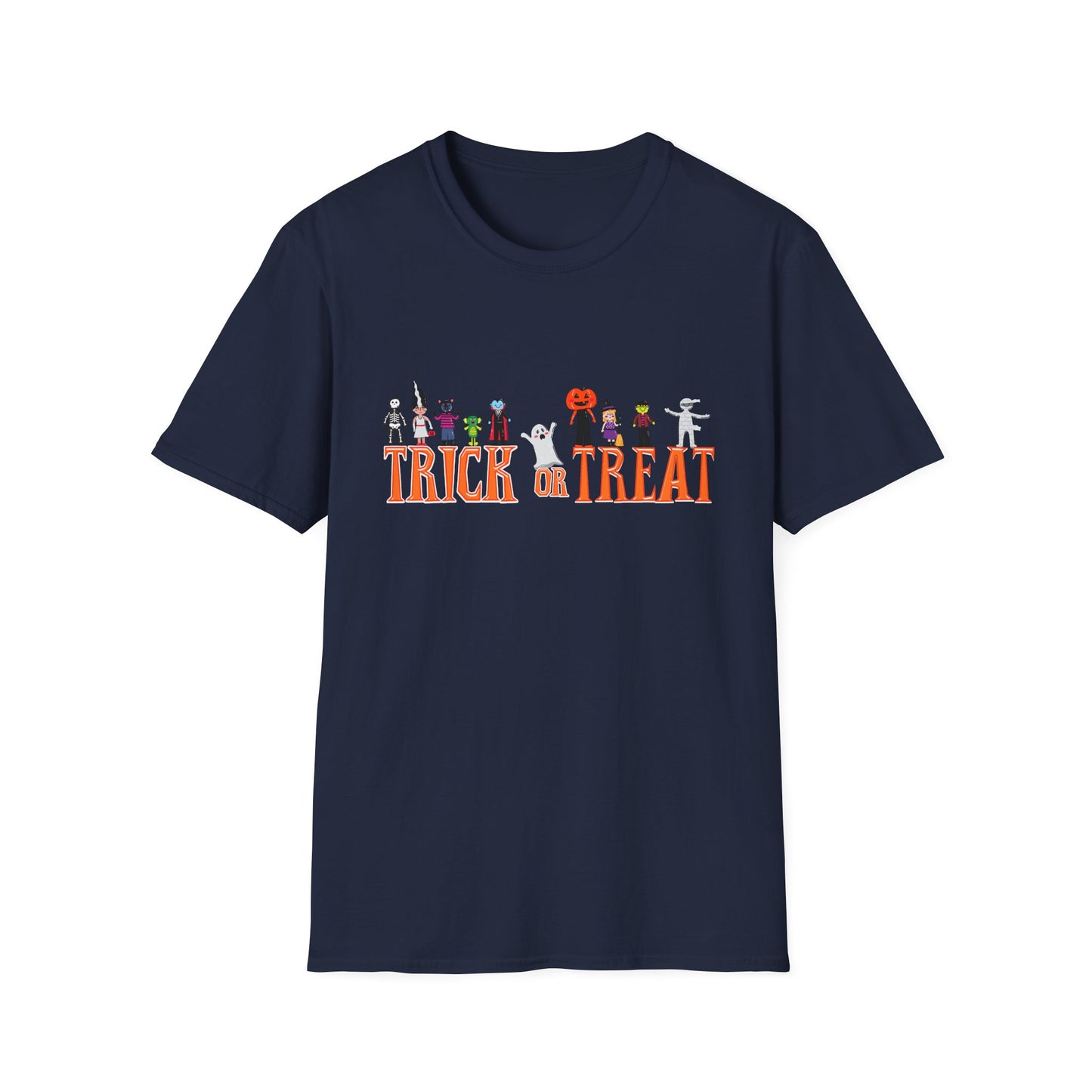 Halloween Trick or Treat Unisex T-Shirt, Spooky Shirt for Kids & Adults, Funny Halloween Tee, Costume Party Wear, Fall Festivities