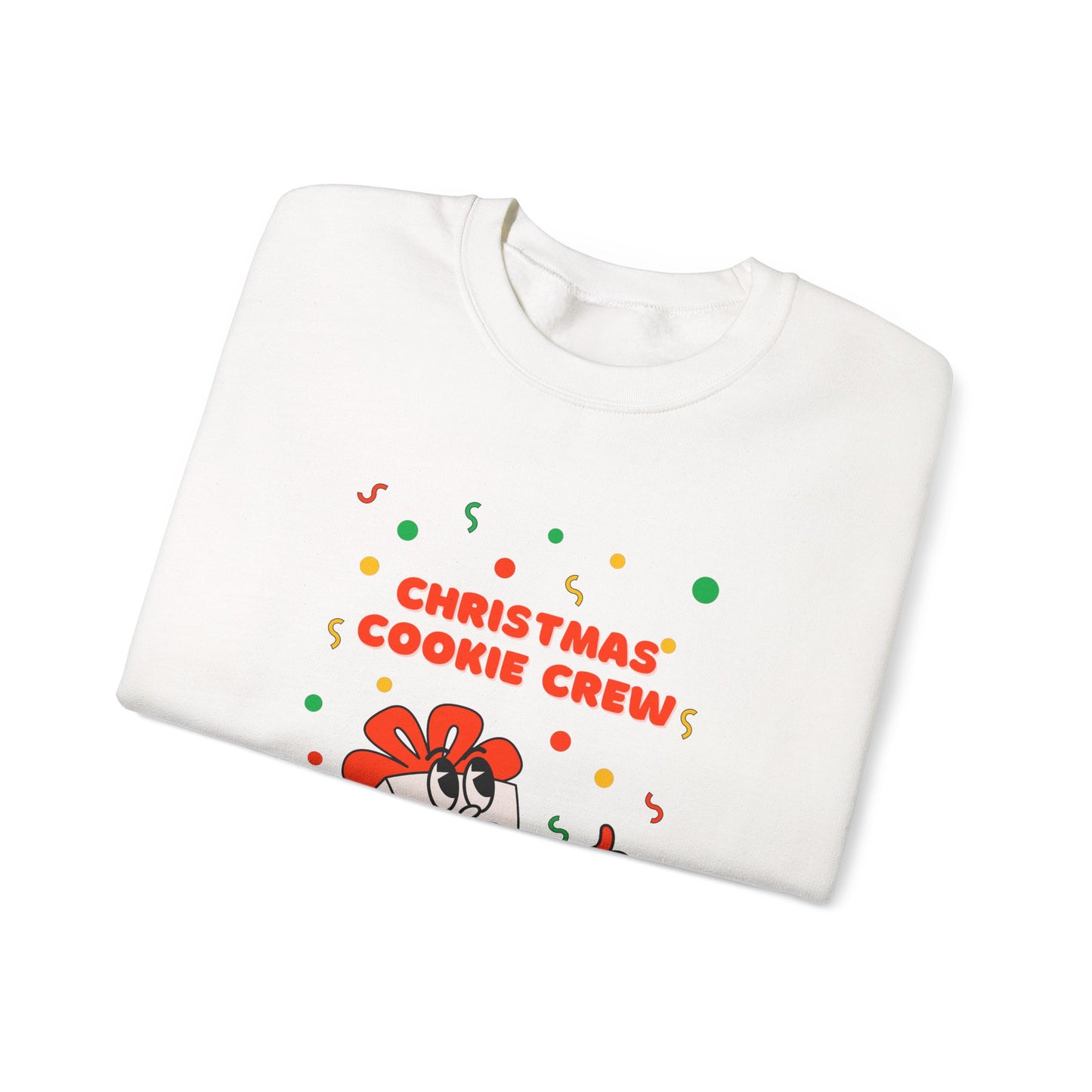 Christmas Cookie Crew Sweatshirt, Holiday Fashion, Festive Apparel, Cozy Crew, Gift for Bakers, Winter Wear