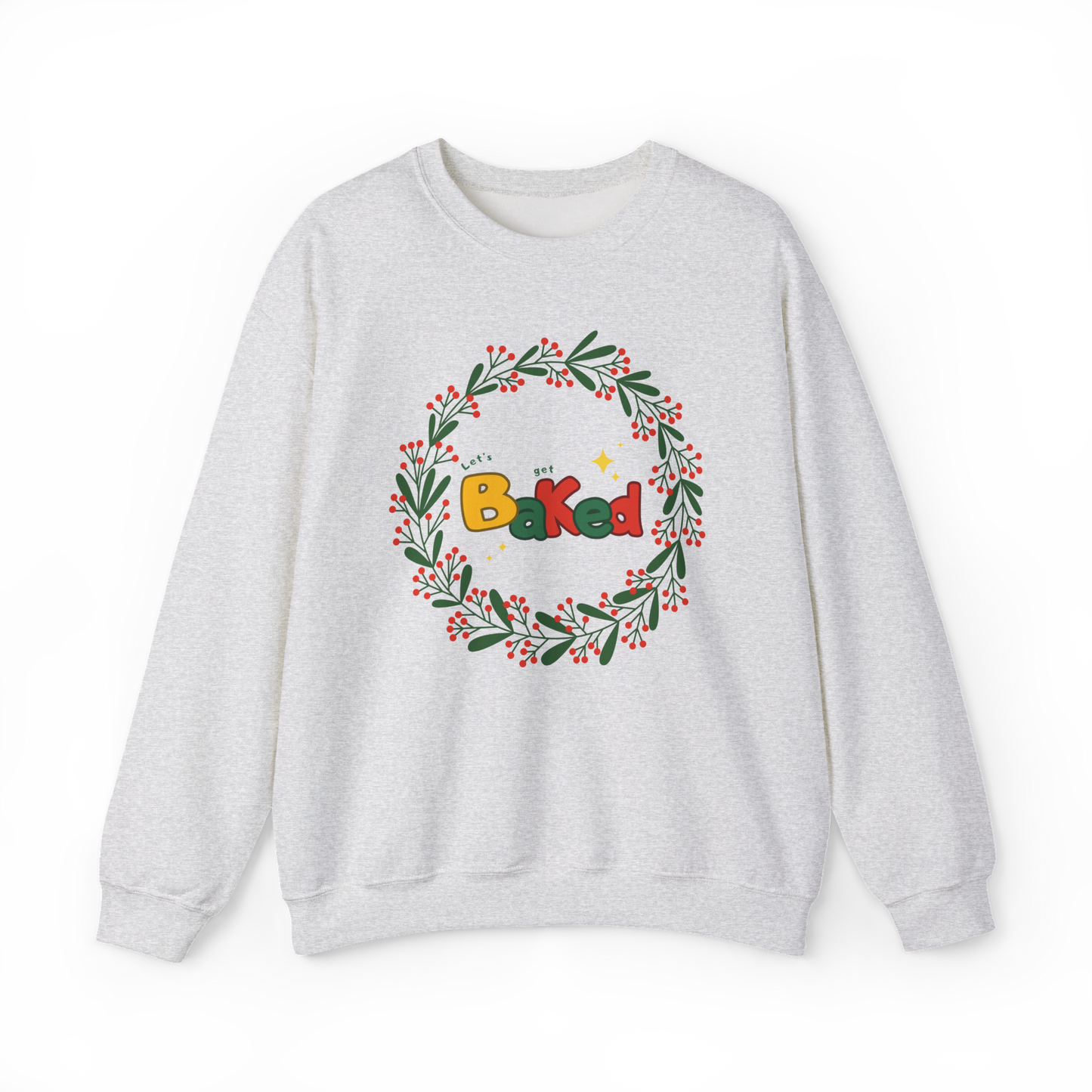 Christmas Baking Sweatshirt - Christmas Wreath