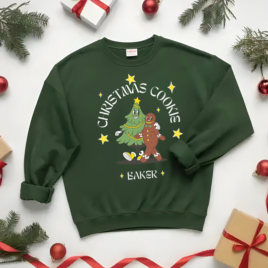 Christmas Cookie "BAKER" Sweatshirt - Funny Family Matching