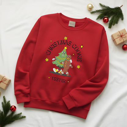 Christmas Cookie "TESTER" Sweatshirt - Funny Family Matching