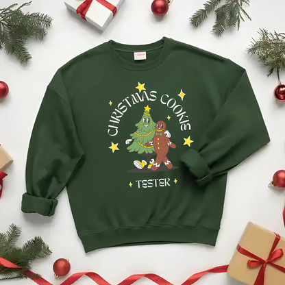 Christmas Cookie "TESTER" Sweatshirt - Funny Family Matching