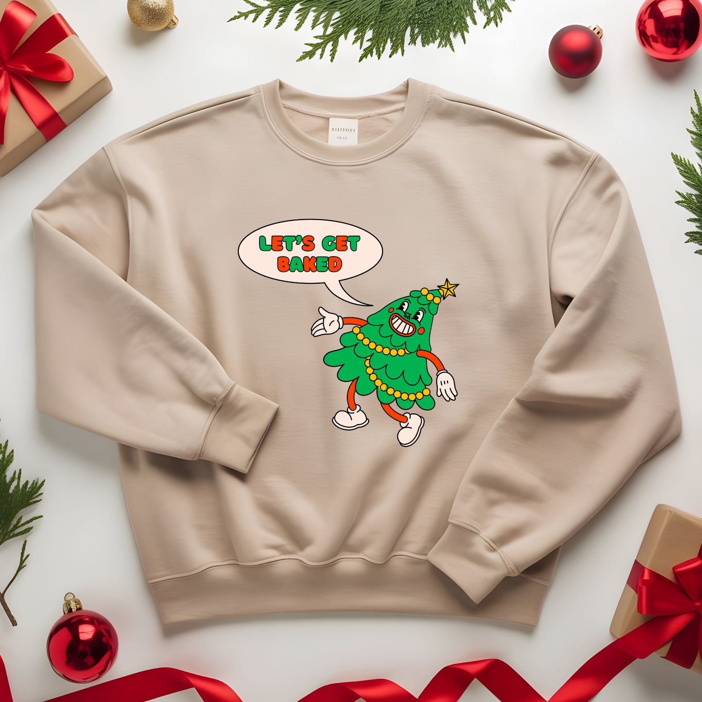Christmas Baking Sweatshirt - Retro funny design