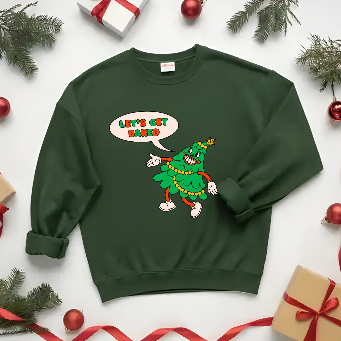 Christmas Baking Sweatshirt - Retro funny design