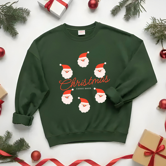 Christmas Cookie "BAKER" Sweatshirt - Santa Claus