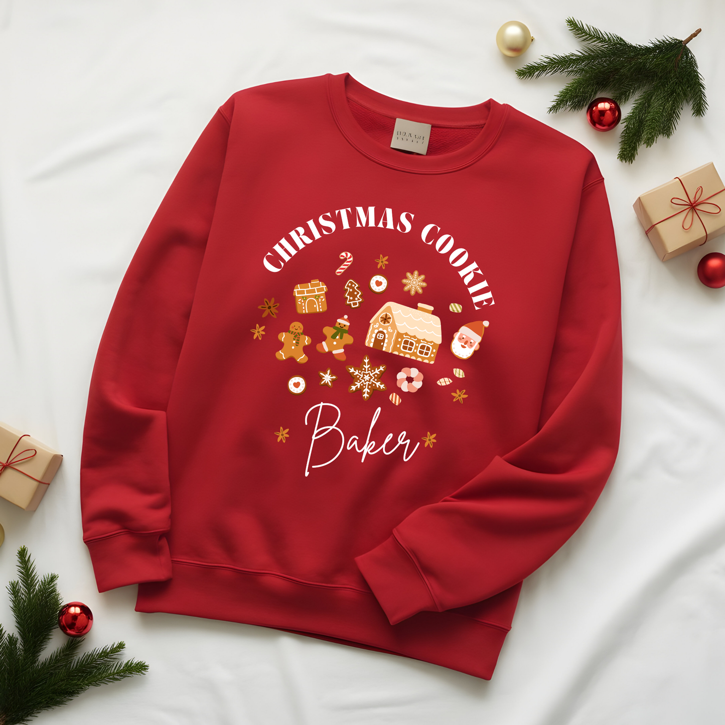 Christmas Cookie "BAKER" Sweatshirt - Santa Claus