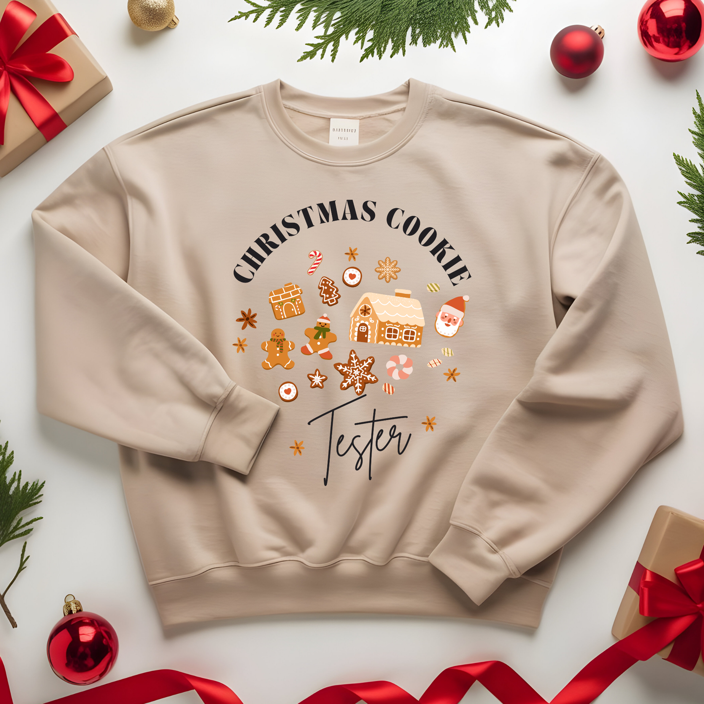 Christmas Cookie "TESTER" Sweatshirt