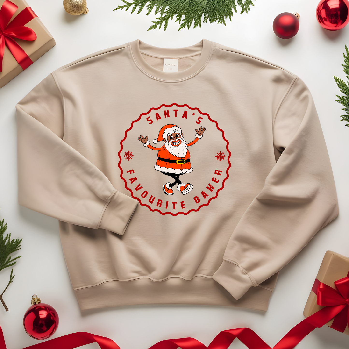 "Santa's favourite baker" Christmas Sweatshirt