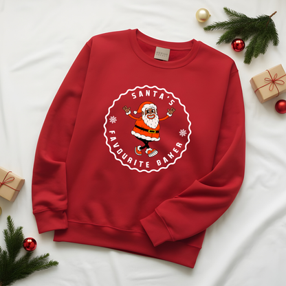 "Santa's favourite baker" Christmas Sweatshirt