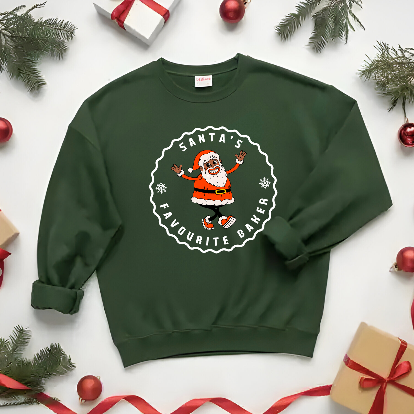 "Santa's favourite baker" Christmas Sweatshirt