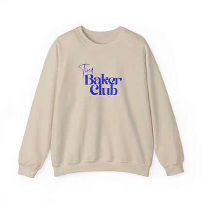 Tired Baker Club Sweatshirt - Simple Retro Color