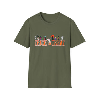 Halloween Trick or Treat Unisex T-Shirt, Spooky Shirt for Kids & Adults, Funny Halloween Tee, Costume Party Wear, Fall Festivities