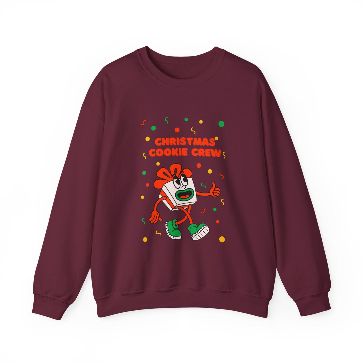 Christmas Cookie Crew Sweatshirt, Holiday Fashion, Festive Apparel, Cozy Crew, Gift for Bakers, Winter Wear