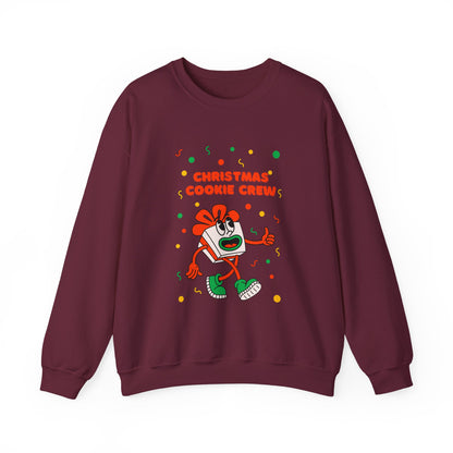 Christmas Cookie Crew Sweatshirt, Holiday Fashion, Festive Apparel, Cozy Crew, Gift for Bakers, Winter Wear