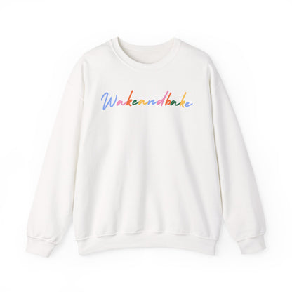 Colorful Wake and Bake Sweatshirt