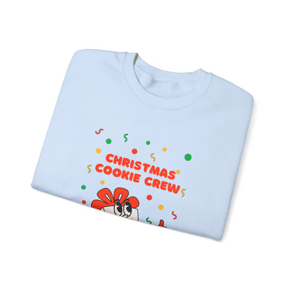 Christmas Cookie Crew Sweatshirt, Holiday Fashion, Festive Apparel, Cozy Crew, Gift for Bakers, Winter Wear