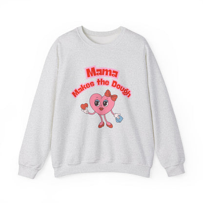 Mama Makes the Dough Sweatshirt - Pink Heart Design