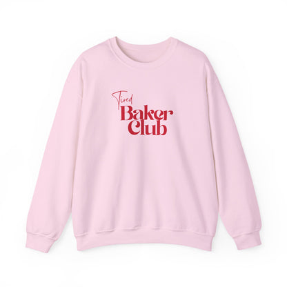 Tired Baker Club Sweatshirt - Simple Retro Color