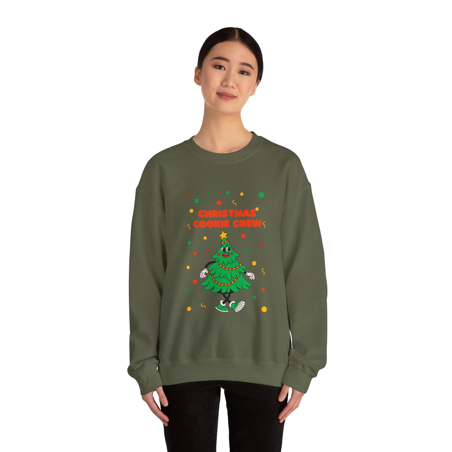 Copy of Christmas Cookie Crew Sweatshirt, Holiday Fashion, Festive Apparel, Cozy Crew, Gift for Bakers, Winter Wear