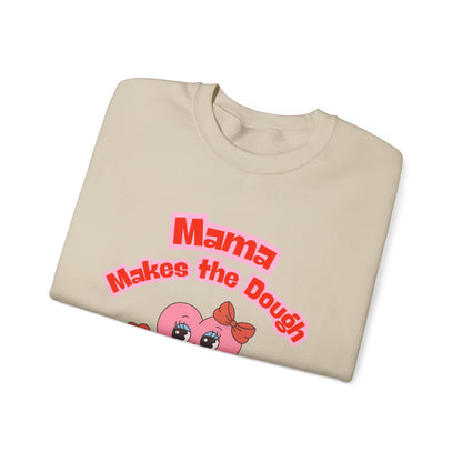 Mama Makes the Dough Sweatshirt - Pink Heart Design