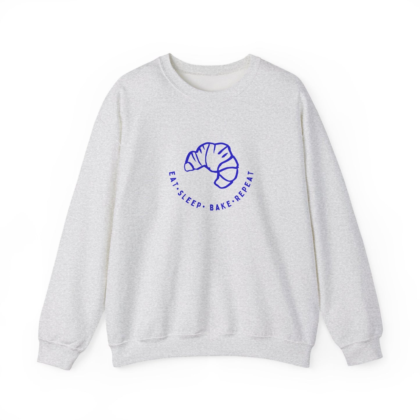 Eat Sleep Bake Repeat Sweatshirt with Croissant