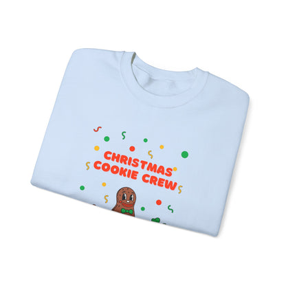 Christmas Cookie Crew Sweatshirt, Holiday Fashion, Festive Apparel, Cozy Crew, Gift for Bakers, Winter Wear