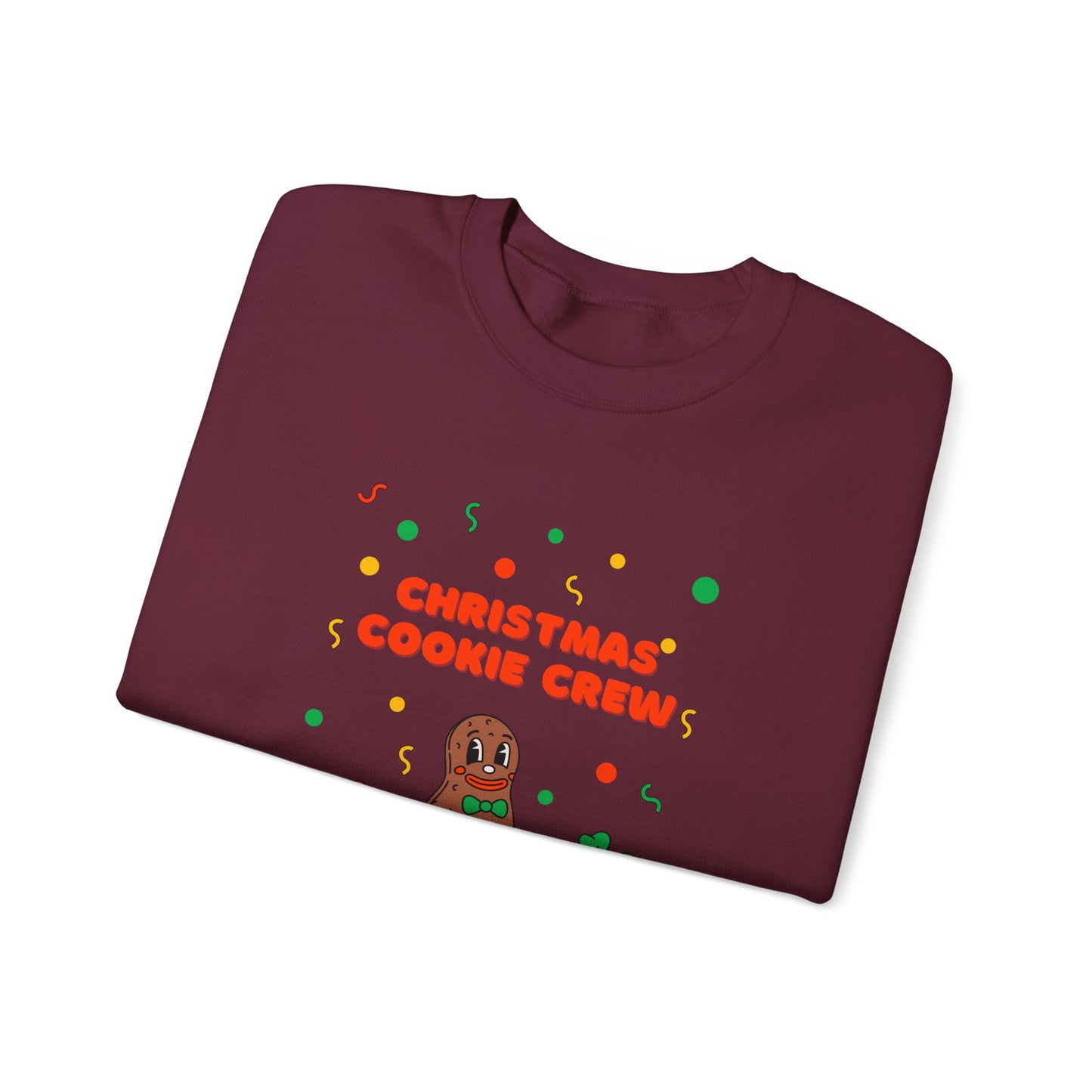 Christmas Cookie Crew Sweatshirt, Holiday Fashion, Festive Apparel, Cozy Crew, Gift for Bakers, Winter Wear