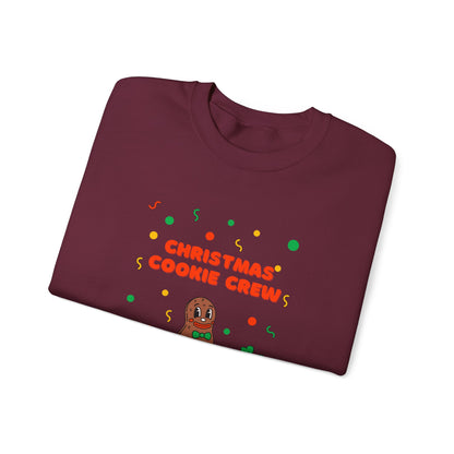 Christmas Cookie Crew Sweatshirt, Holiday Fashion, Festive Apparel, Cozy Crew, Gift for Bakers, Winter Wear