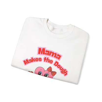 Mama Makes the Dough Sweatshirt - Pink Heart Design