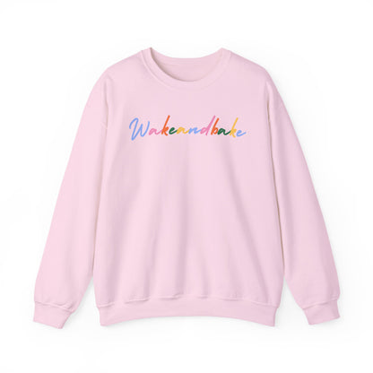 Colorful Wake and Bake Sweatshirt