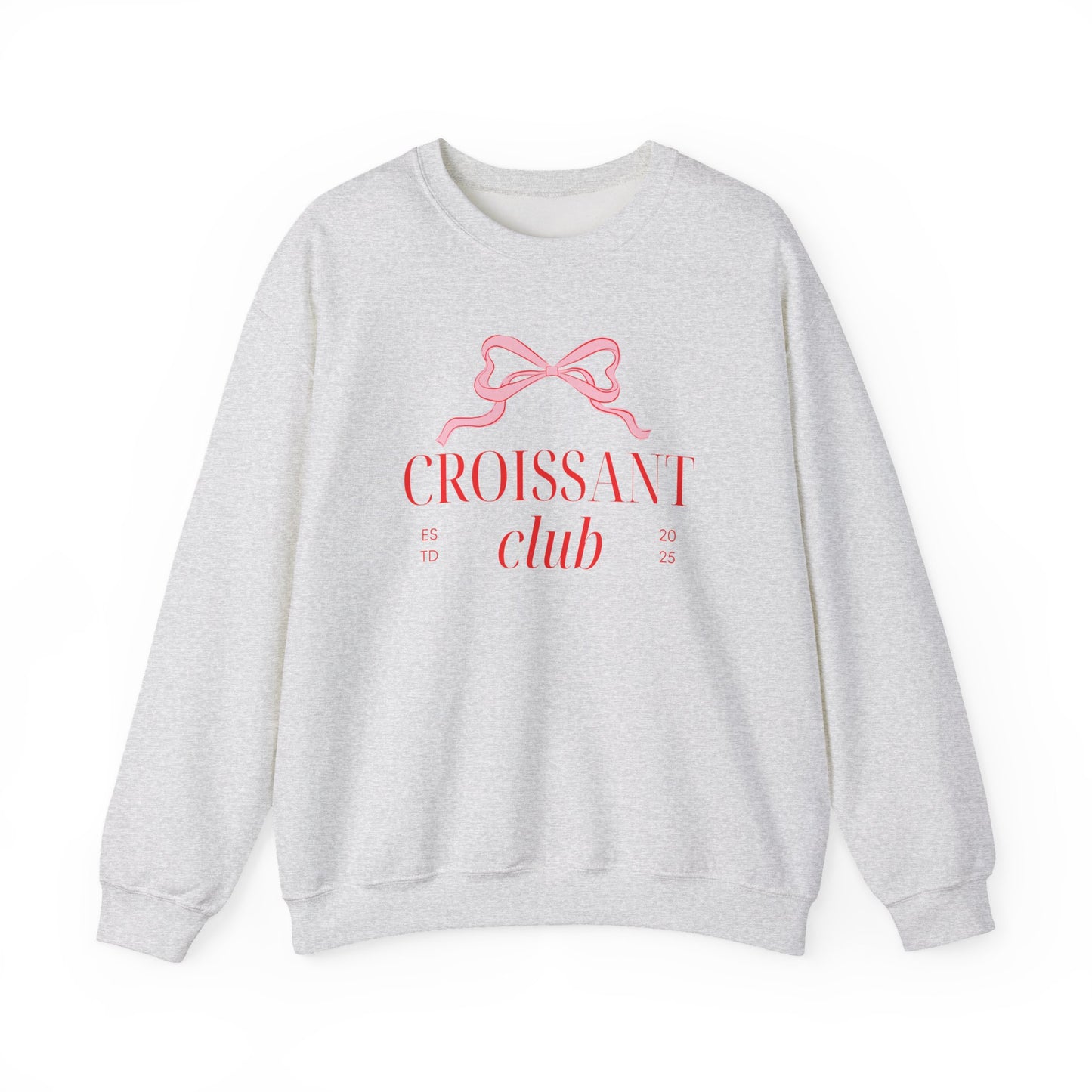 Croissant Club Sweatshirt - Coquette Bow