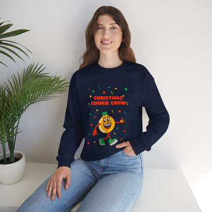 Christmas Cookie Crew Sweatshirt, Holiday Fashion, Festive Apparel, Cozy Crew, Gift for Bakers, Winter Wear
