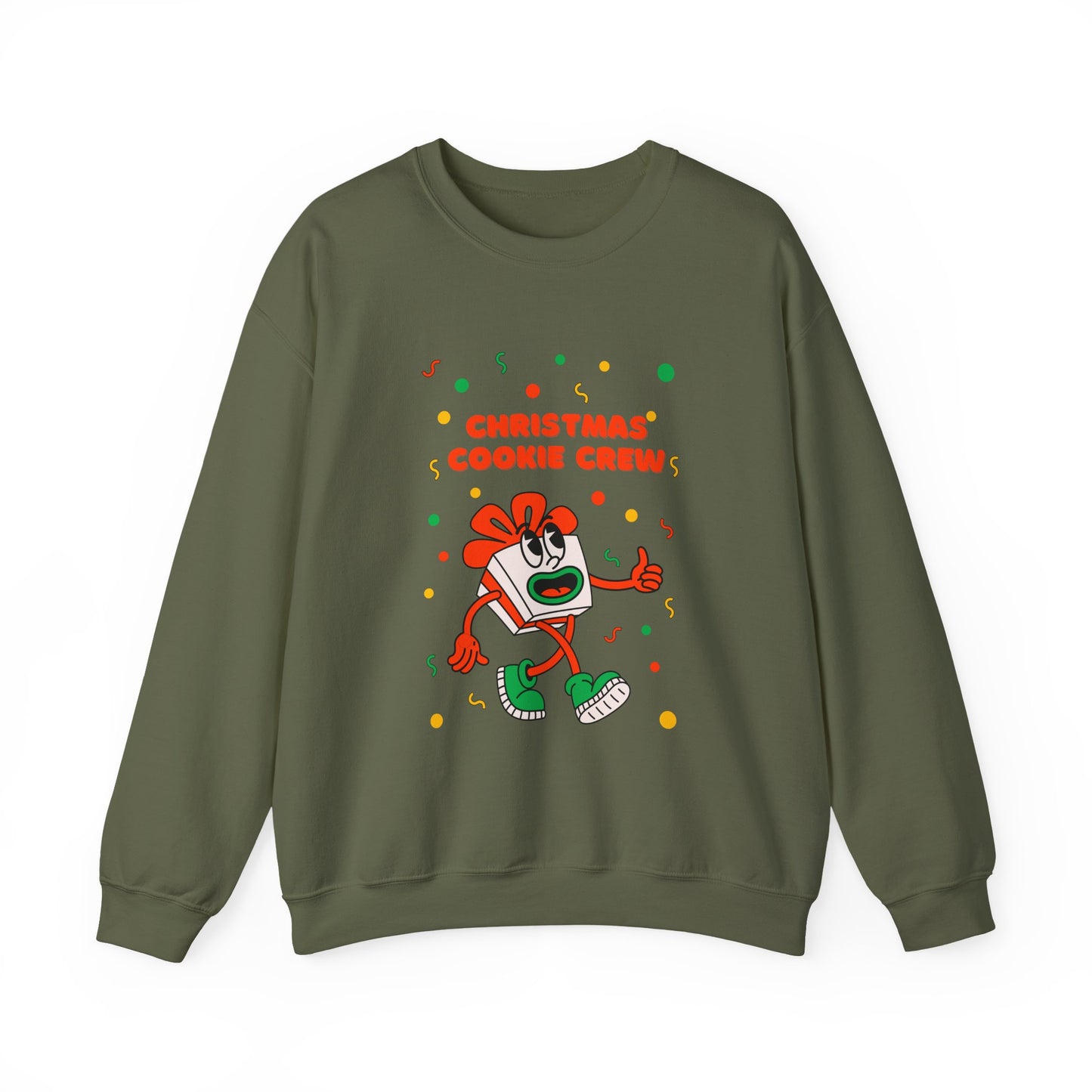 Christmas Cookie Crew Sweatshirt, Holiday Fashion, Festive Apparel, Cozy Crew, Gift for Bakers, Winter Wear