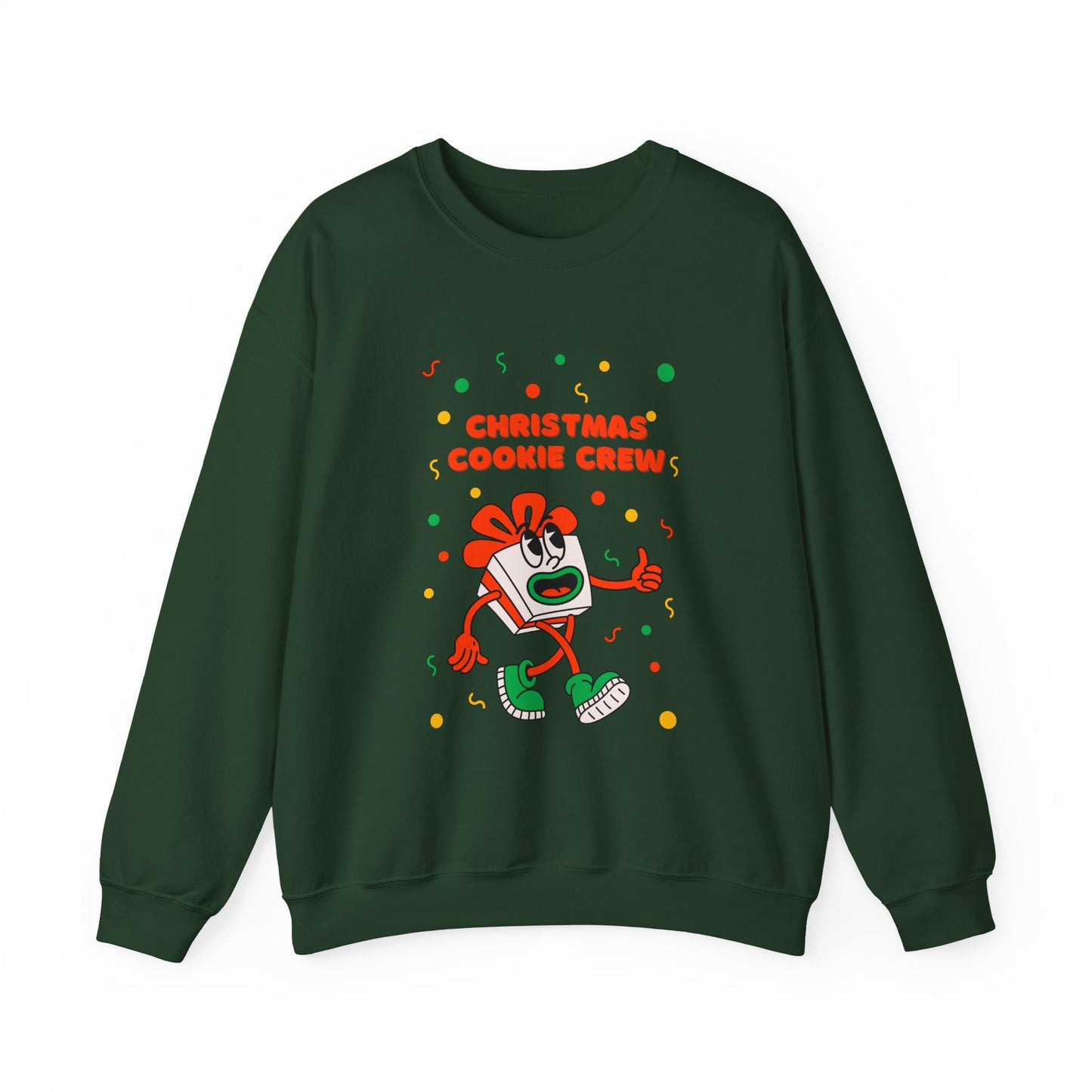 Christmas Cookie Crew Sweatshirt, Holiday Fashion, Festive Apparel, Cozy Crew, Gift for Bakers, Winter Wear